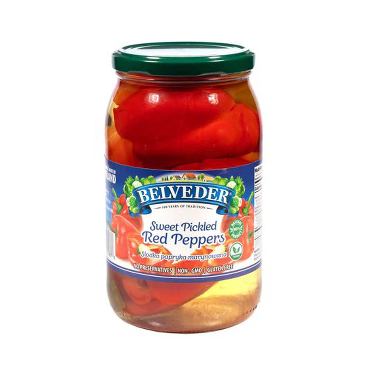 Belveder Sweet Red Peppers 900ml (12 per case)