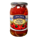 Cracovia Marinated Red Peppers 900g (12 per case)
