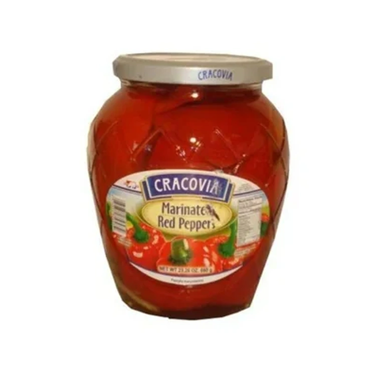 Cracovia Marinated Red Peppers 660g (12 per case)