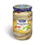 Lowell Kaszubskie Herring Fillets w/ Tomatoes & Onions 650g Glass (6 per case)