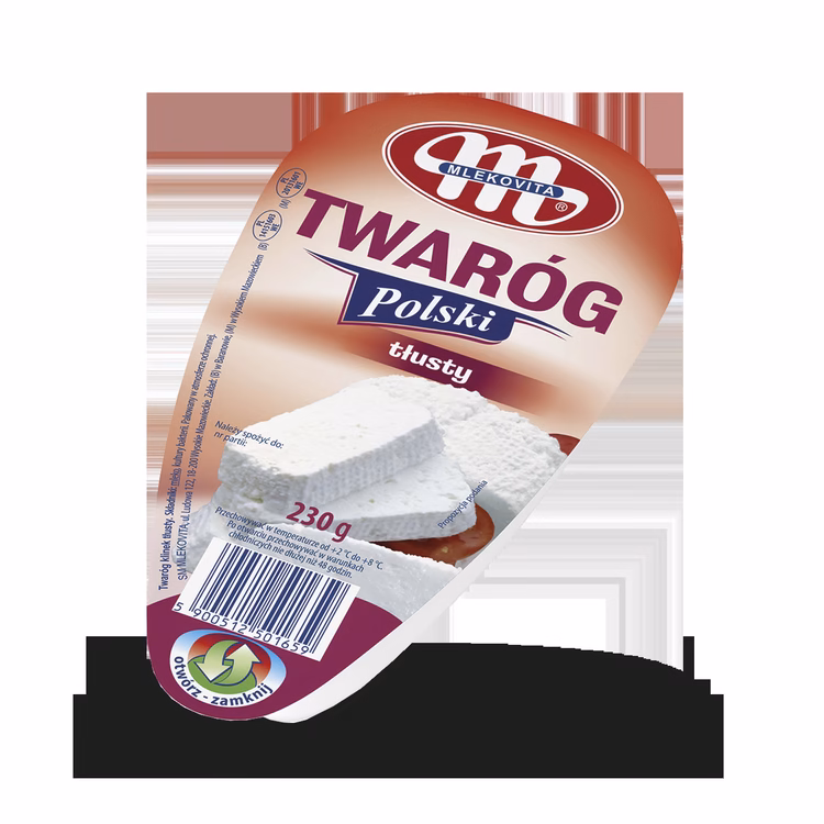 Mlekovita Klinek Tlusty Farmers Cheese 230g (8 per case)